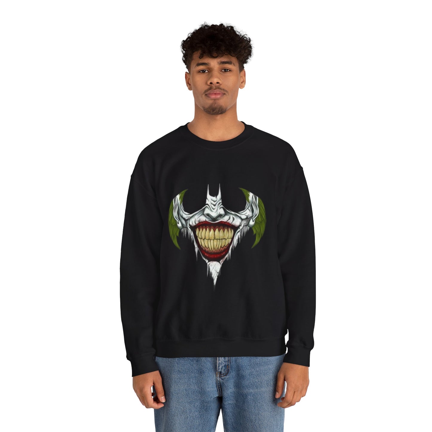 Gothic Smile Mens Crewneck Jumper - Halloween Streetwear