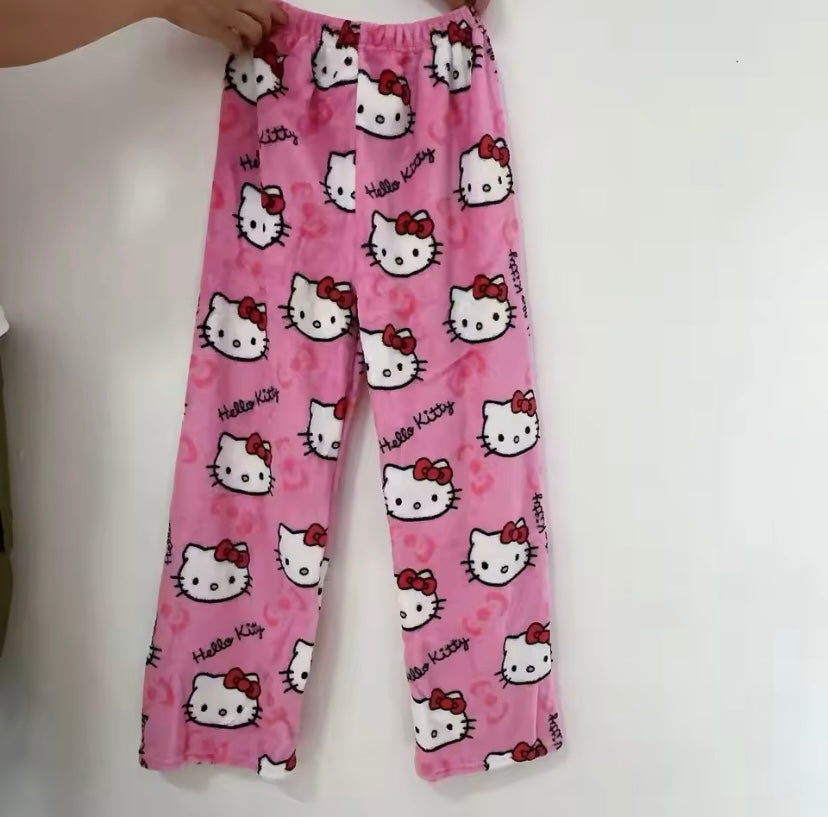 Women’s Fluffy Hello Kitty Christmas Pyjamas - Cozy Multi-Color Holiday Vibes! 🎄💖 #HelloKitty #HolidayPJs