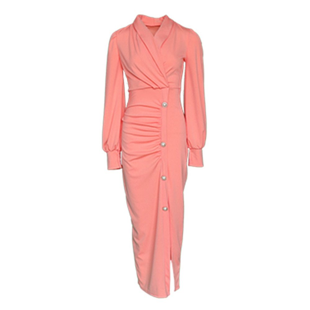 Long-Sleeve Ankara Pencil Dress for Women – Elegant African Print Office Wear 2025
