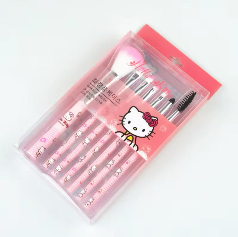 Cute Hello Kitty Makeup Brush Set: Kawaii Tools for Flawless Beauty
