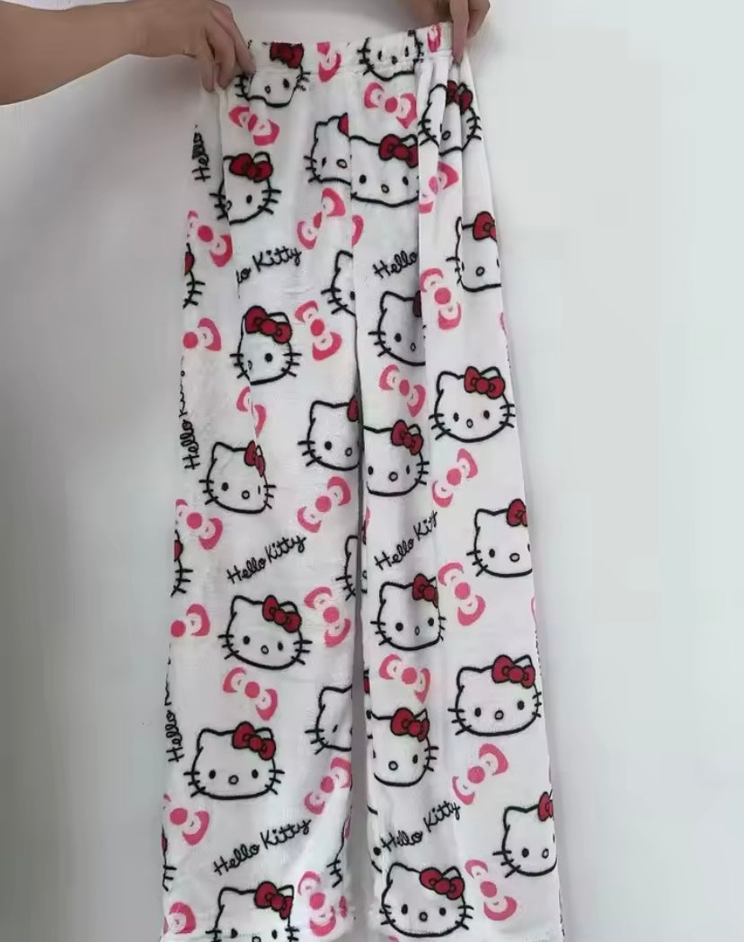 Women’s Fluffy Hello Kitty Christmas Pyjamas - Cozy Multi-Color Holiday Vibes! 🎄💖 #HelloKitty #HolidayPJs