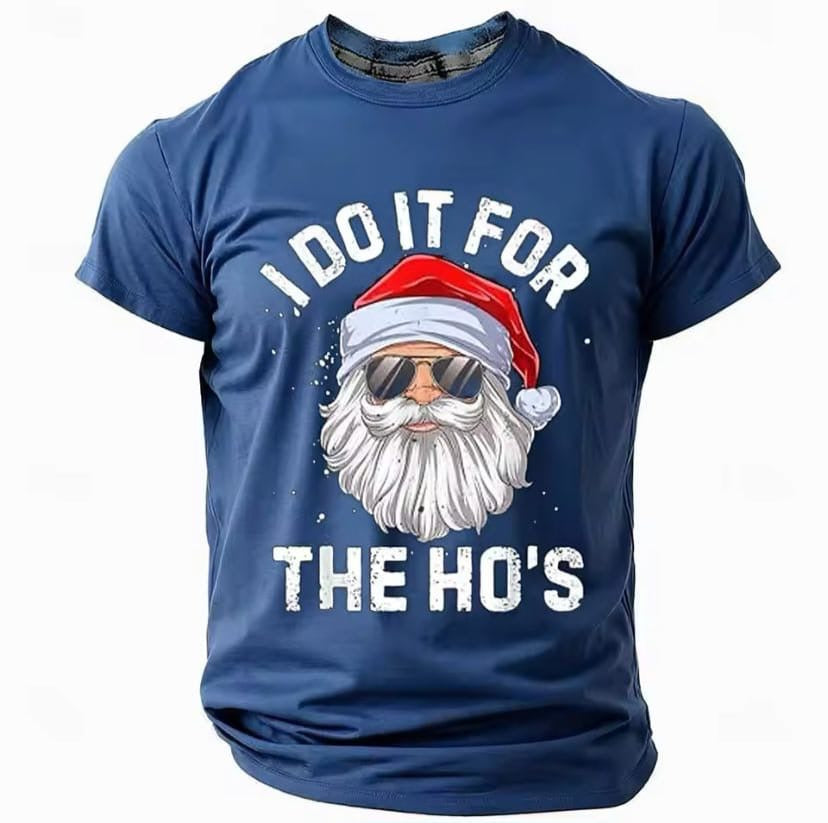 Funny Menβs Christmas Tee - βI Do It for the Hoβs!β π
π #ChristmasHumor #FunnyTee