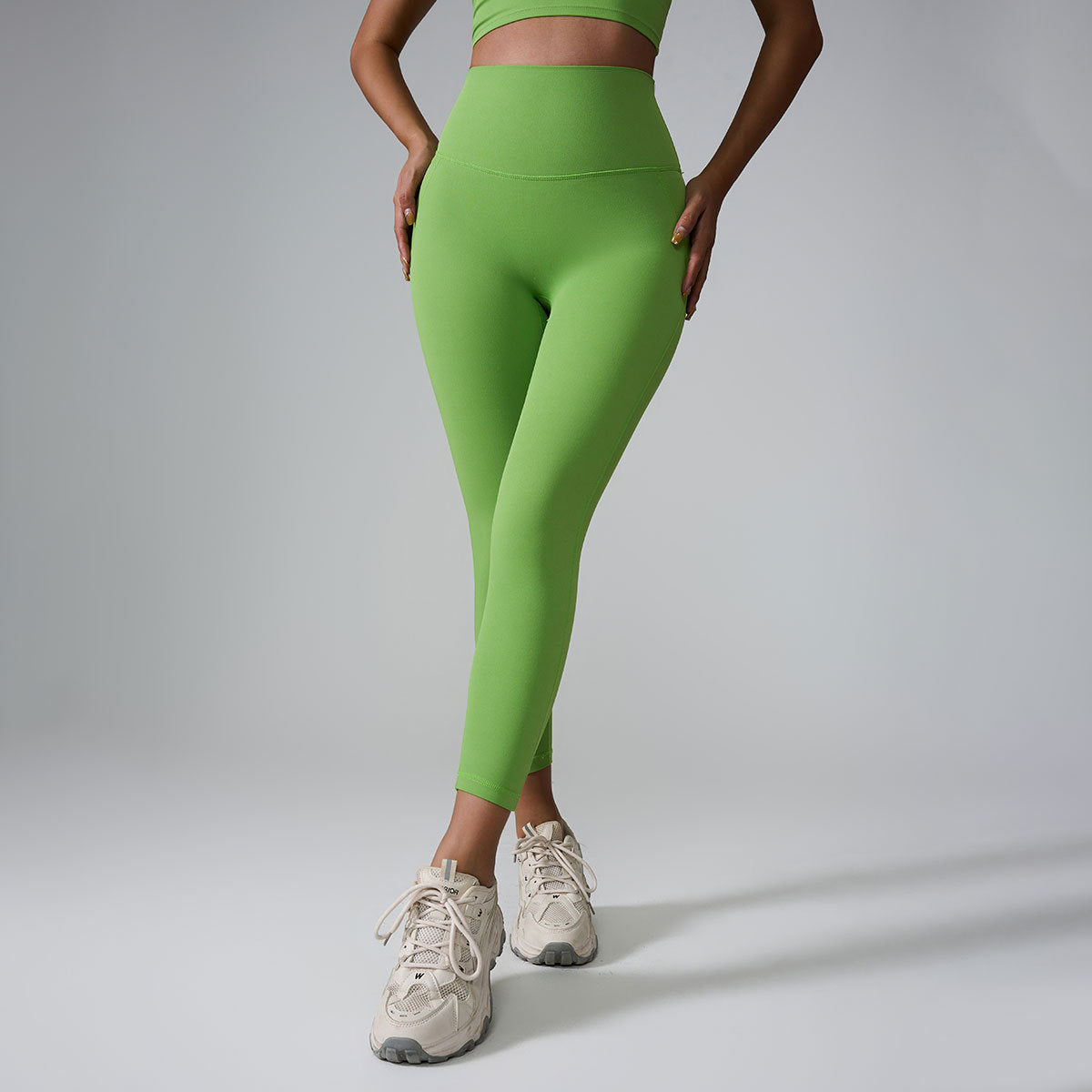 Seamless High-Waist ‘Nude Feel’ Yoga Pants – Stretchy Peach Yoga Leggings 2025