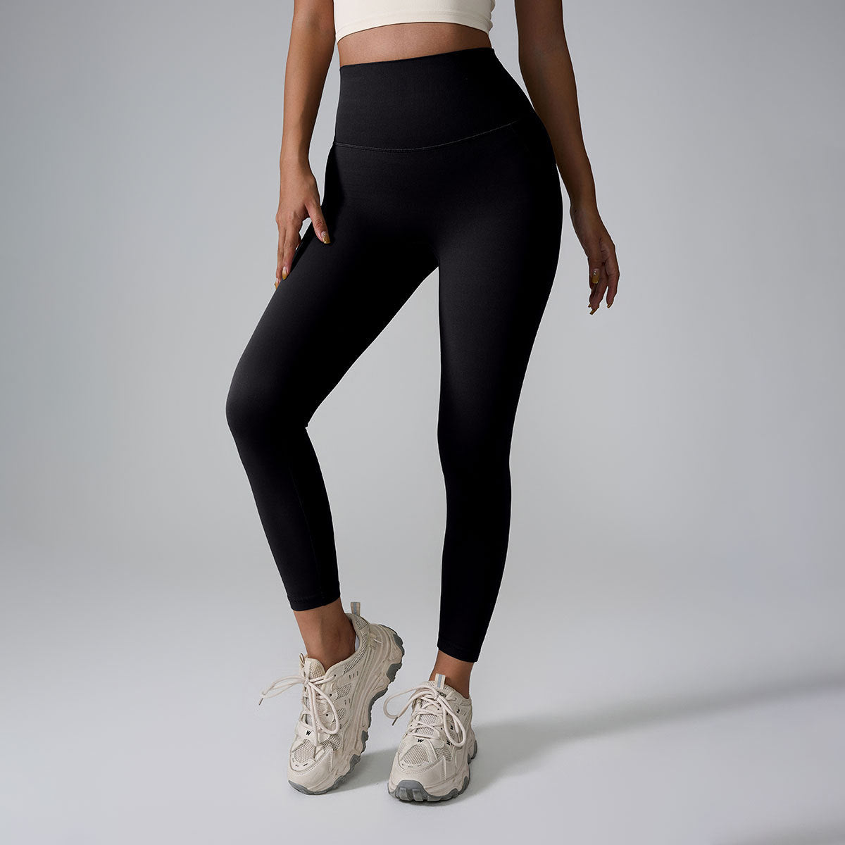 Seamless High-Waist ‘Nude Feel’ Yoga Pants – Stretchy Peach Yoga Leggings 2025