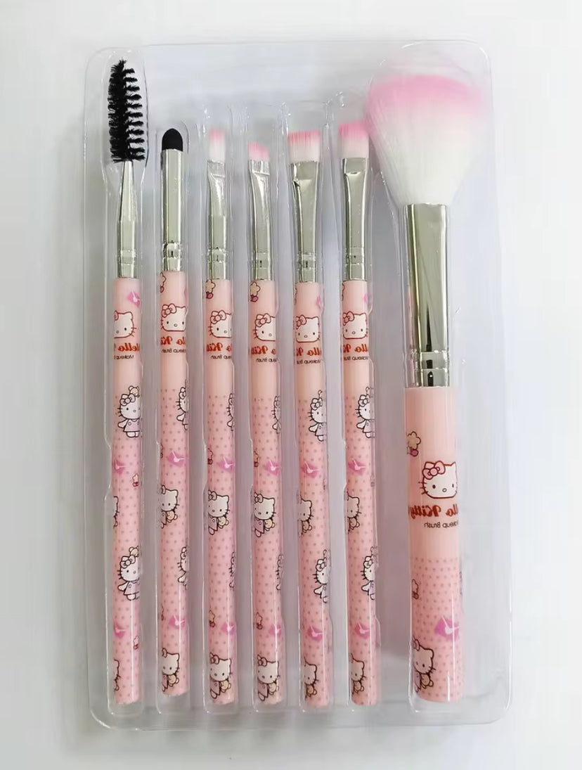 Cute Hello Kitty Makeup Brush Set: Kawaii Tools for Flawless Beauty