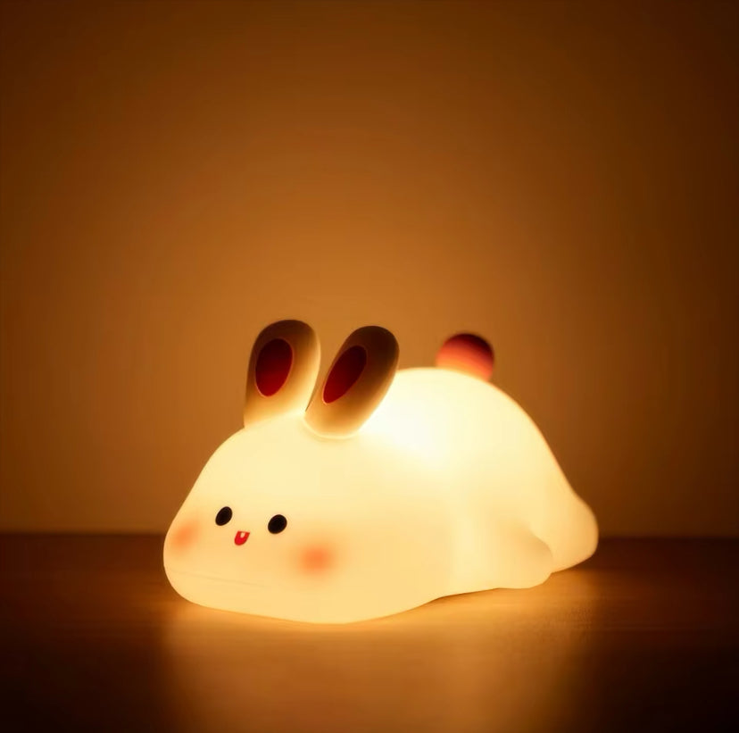 Cute LED Night Light - Silicone Animal Nightlight (Panda, Sheep, Rabbit)