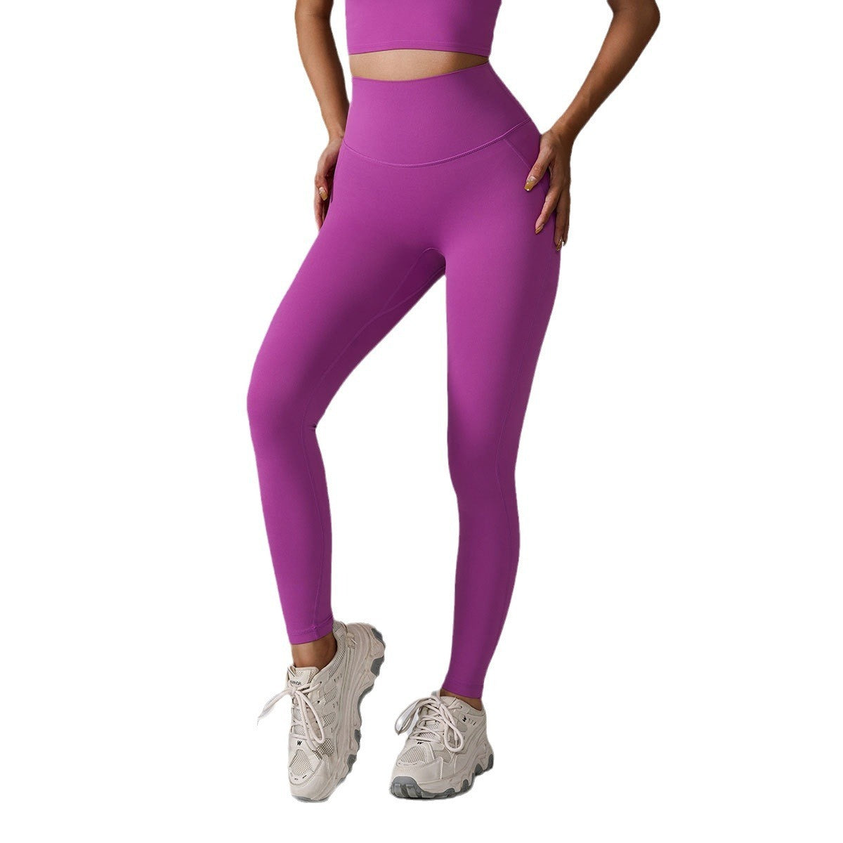 Seamless High-Waist ‘Nude Feel’ Yoga Pants – Stretchy Peach Yoga Leggings 2025
