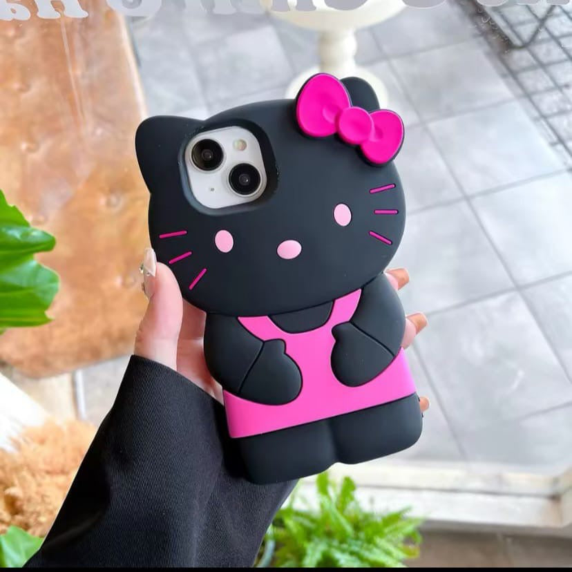 Hello Kitty Phone Case - Chic Black & White! ๐๐ฑ #HelloKitty #PhoneAccessories