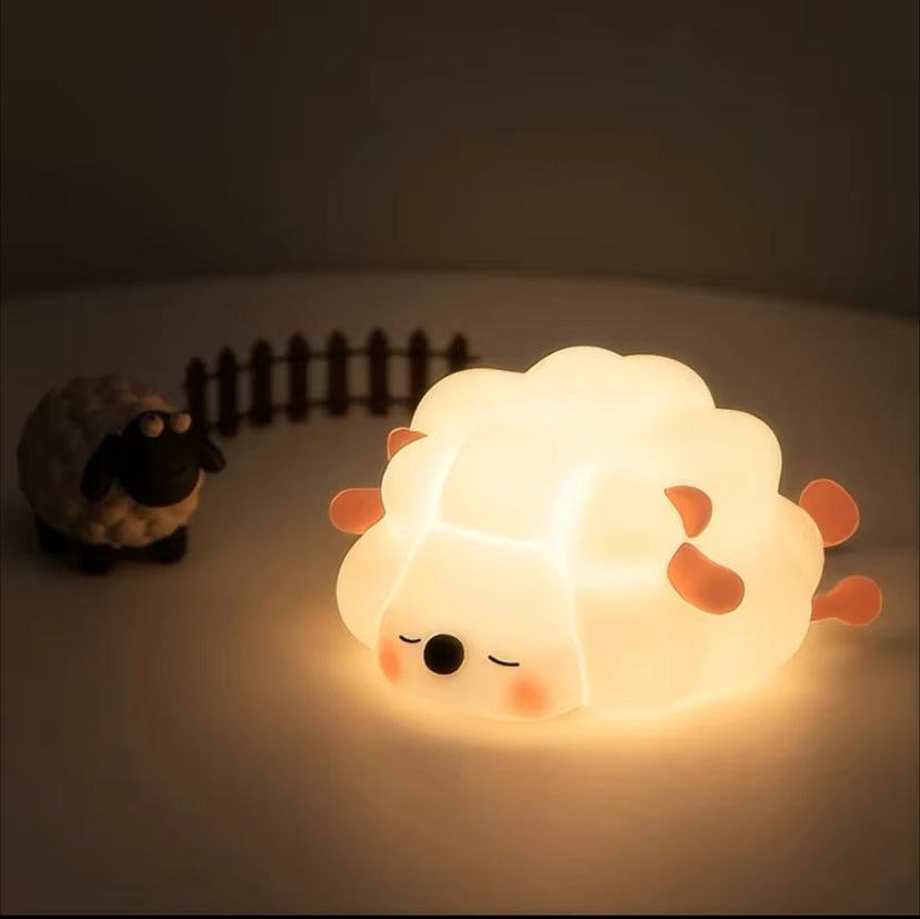 Cute LED Night Light - Silicone Animal Nightlight (Panda, Sheep, Rabbit)