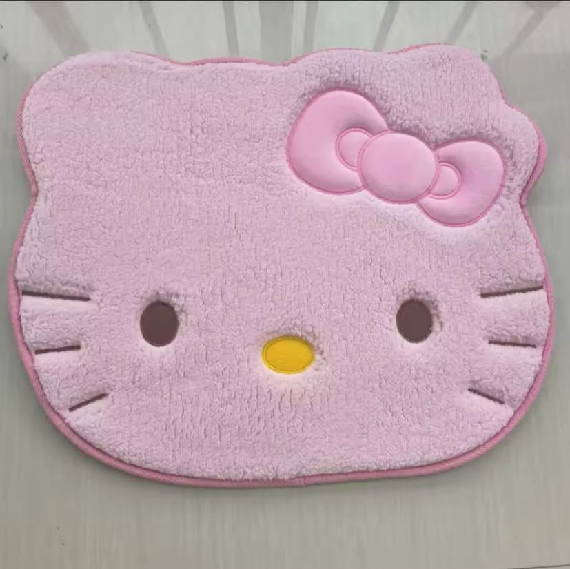Hello Kitty Pink & White Rug - Cozy Kawaii Vibes! ππ #HelloKitty #RoomDecor