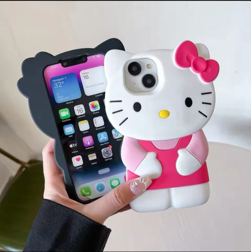 Hello Kitty Phone Case - Chic Black & White! ๐๐ฑ #HelloKitty #PhoneAccessories