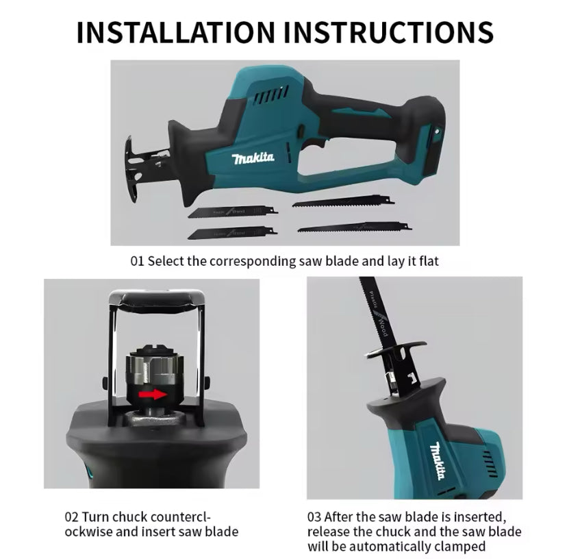 Makita DJR189 18V Cordless Brushless Reciprocating Saw - Tool Only