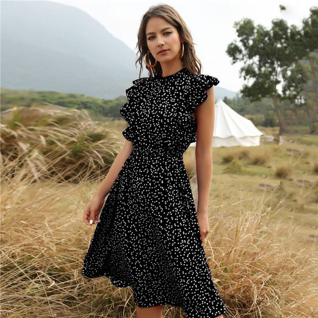 Floral Chiffon Maxi Dress for Women – Lightweight Summer Gown with Flowing Silhouette 2025
