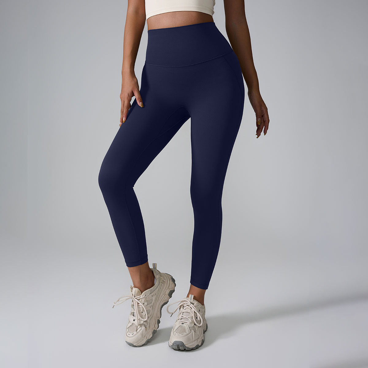 Seamless High-Waist ‘Nude Feel’ Yoga Pants – Stretchy Peach Yoga Leggings 2025