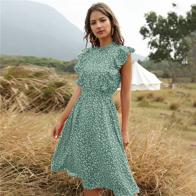 Floral Chiffon Maxi Dress for Women – Lightweight Summer Gown with Flowing Silhouette 2025