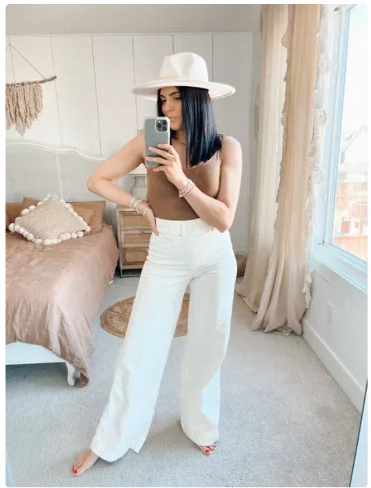 High-Waist Wide-Leg Vintage Denim Jeans for Women – Retro Palazzo 2025