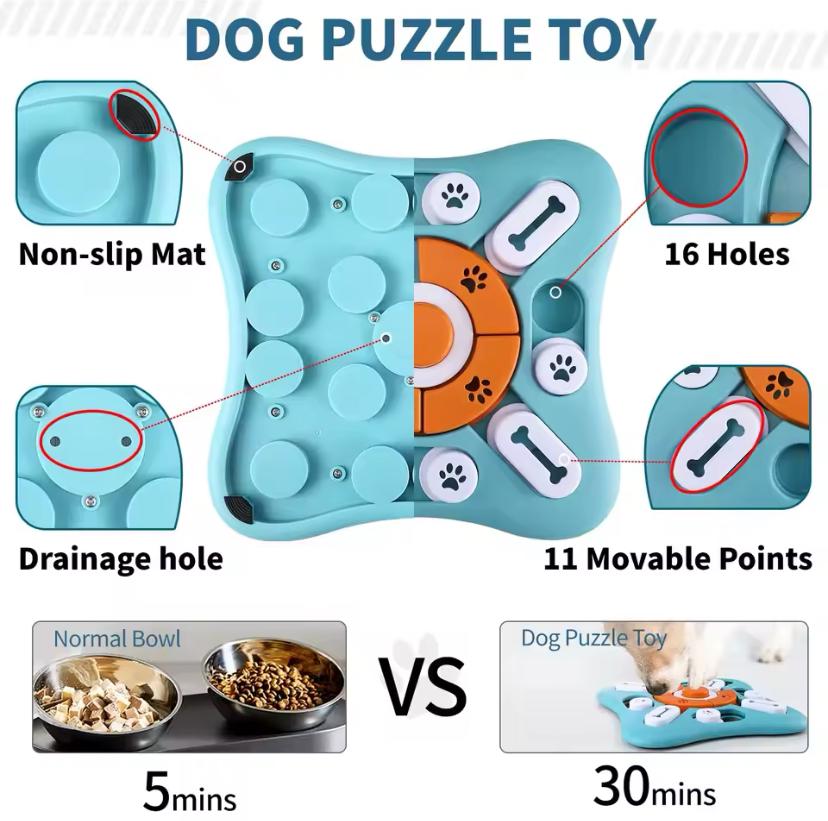Interactive Dog Puzzle Toy – Stimulating & Fun Brain Game for Pets