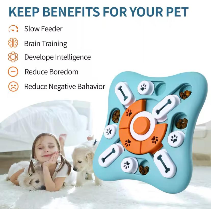 Interactive Dog Puzzle Toy – Stimulating & Fun Brain Game for Pets