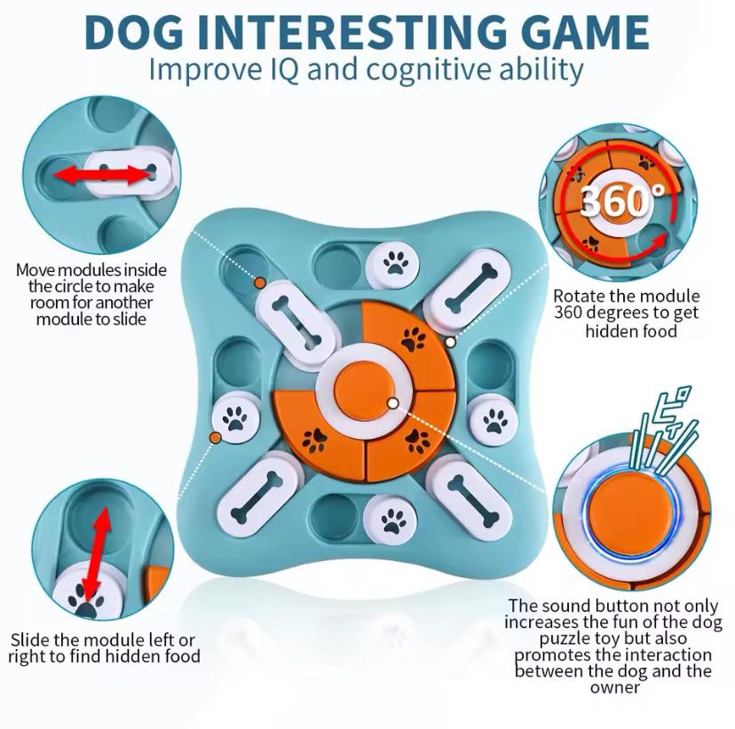 Interactive Dog Puzzle Toy – Stimulating & Fun Brain Game for Pets
