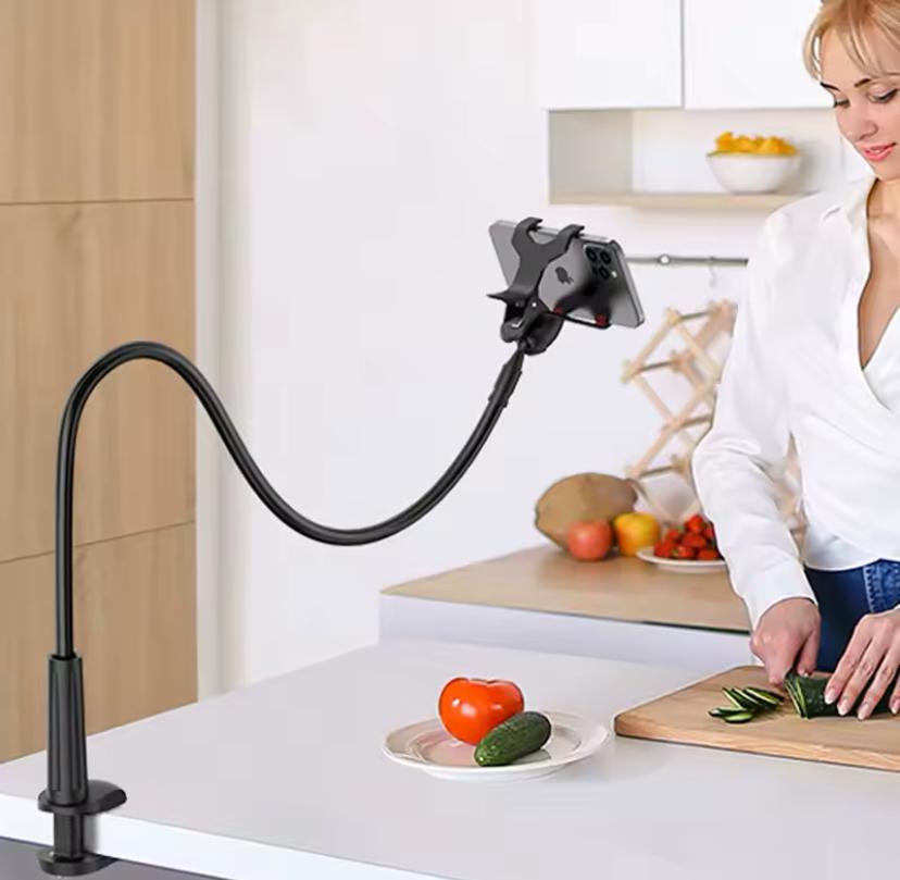 Flexible Gooseneck Phone Holder – Adjustable & Hands-Free Mount