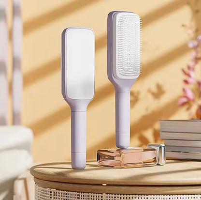 Self-Cleaning Hairbrush - Easy Cleaning & Scalp Massage! 💇‍♀️✨ #HairCare #SelfCleaningBrush