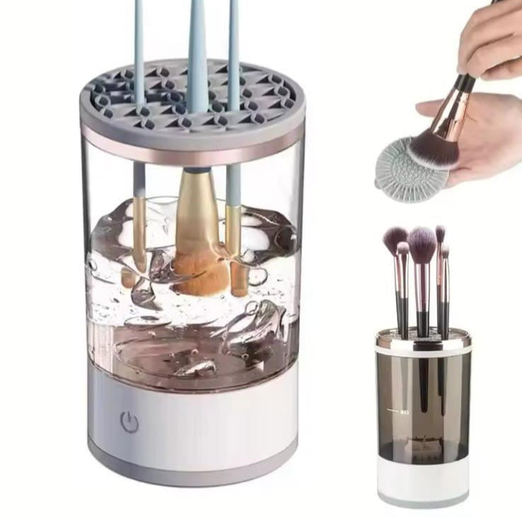 Portable Electric Makeup Brush Cleaner - Quick & Easy! 💄✨ #MakeupEssentials #BrushCleaner