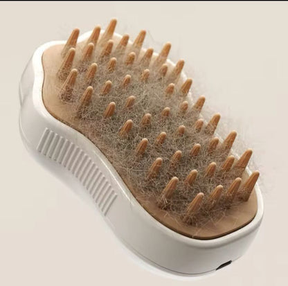 "3-in-1 Pet Brush Steam Comb - Groom, Detangle & Condition for a Healthy, Shiny Coat"