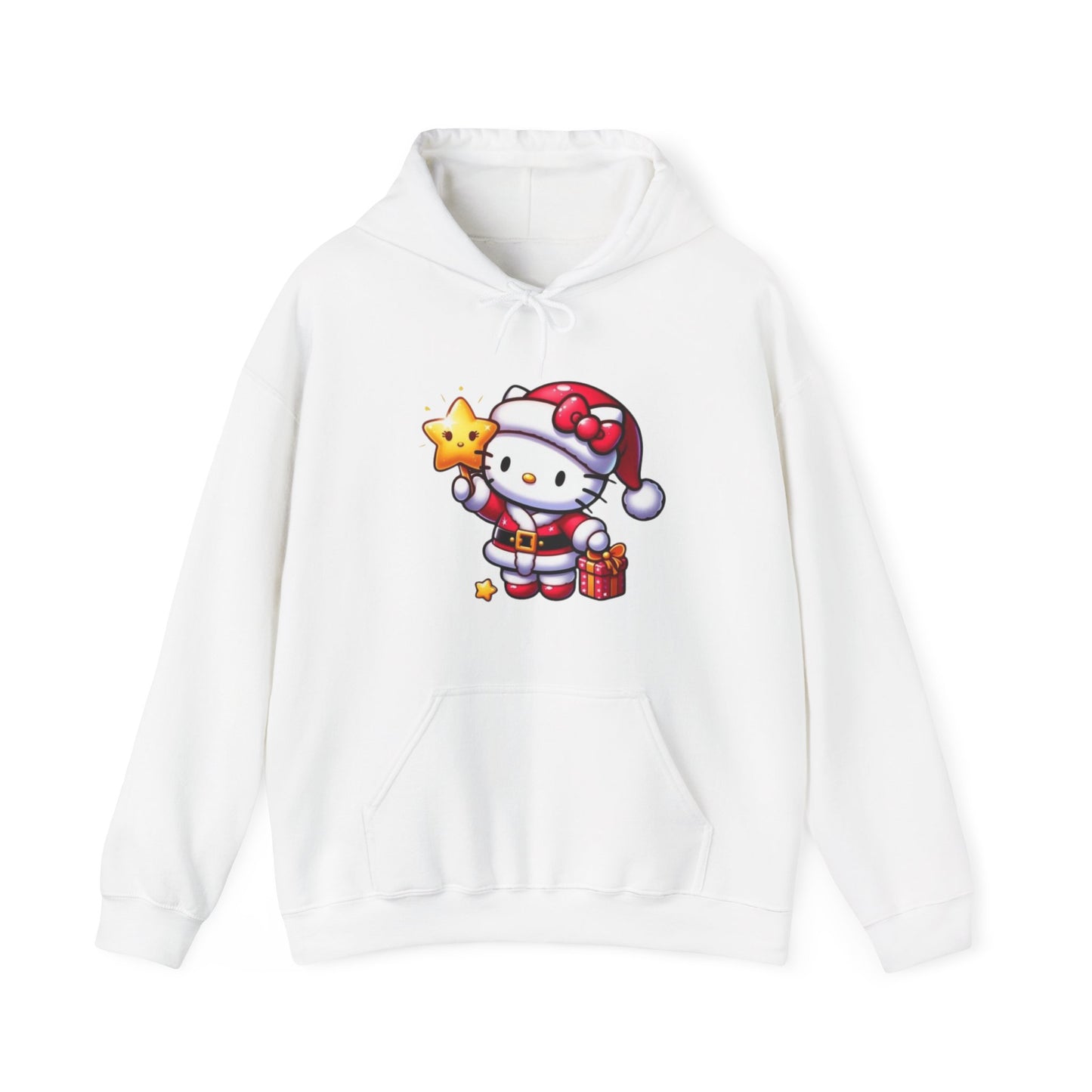 Hello Kitty Christmas Jumper- Women's Heavy Blend Hoodie with Holiday Design