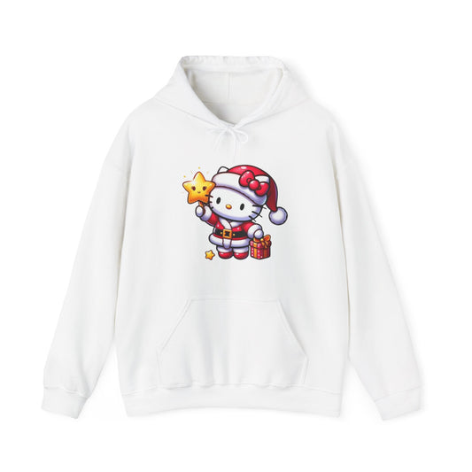 Hello Kitty Christmas Jumper- Women's Heavy Blend Hoodie with Holiday Design