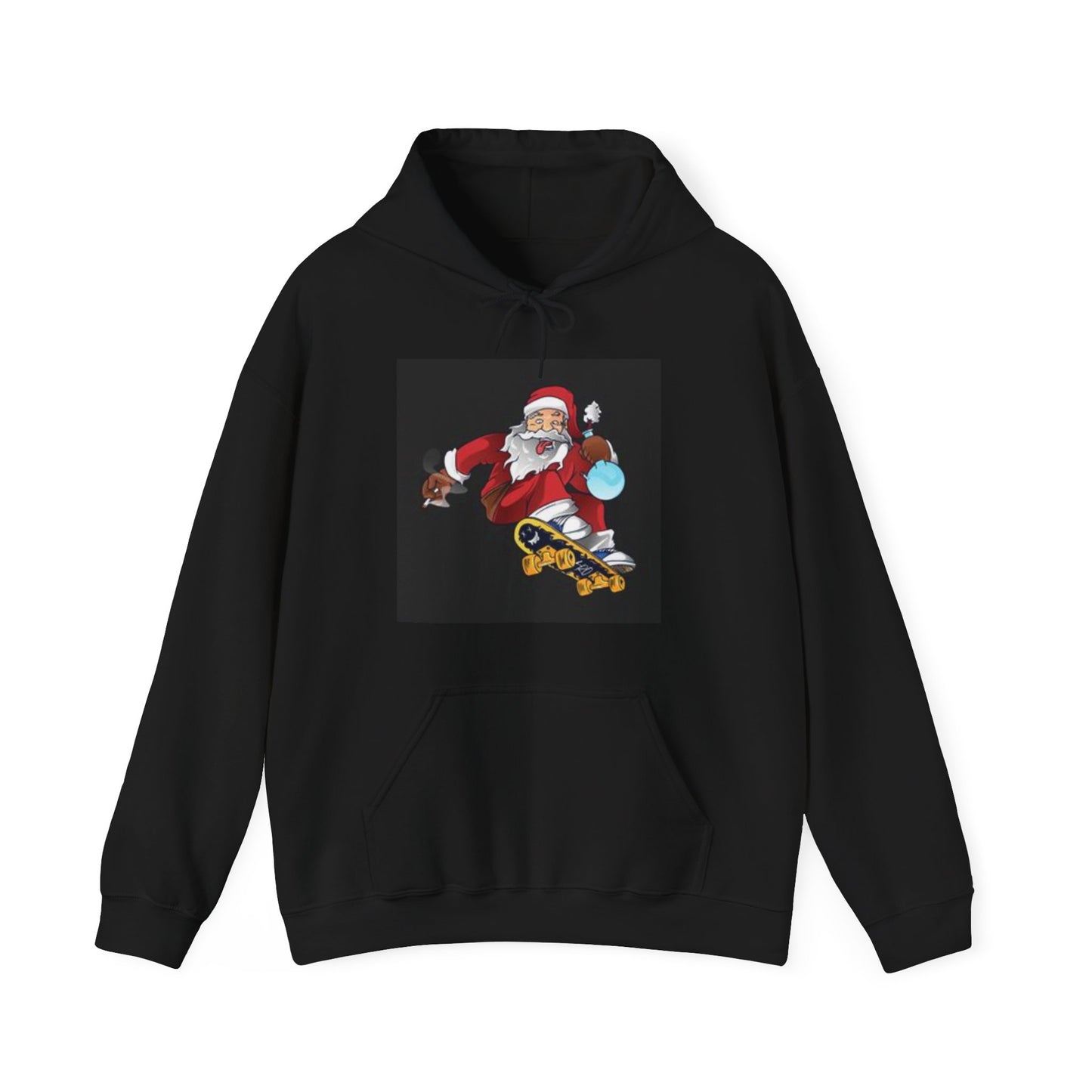 Christmas Santa Skating Hoodie - Festive Fun with a Cool Twist! 🎅⛸️ #HolidayHoodie #ChristmasStyle