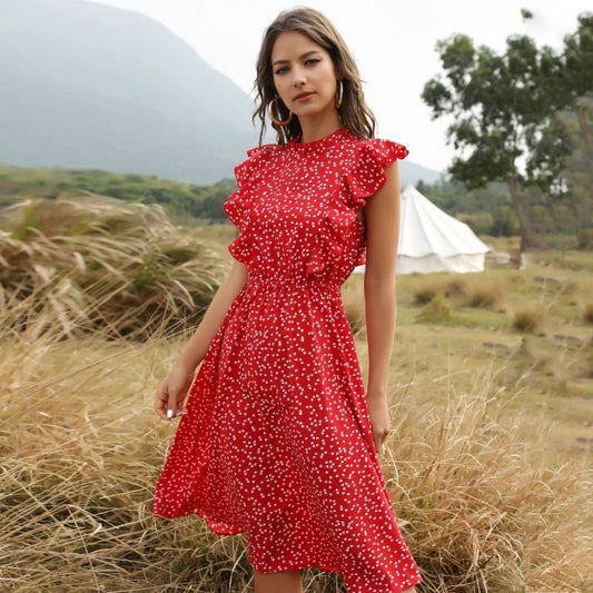 Floral Chiffon Maxi Dress for Women – Lightweight Summer Gown with Flowing Silhouette 2025