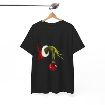 Grinch-Inspired Mens Christmas T-Shirt - Holiday Spirit Cotton Shirt