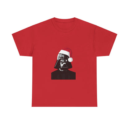 Darth Vader Christmas Tee - Mens Heavy Cotton Tee for Holidays