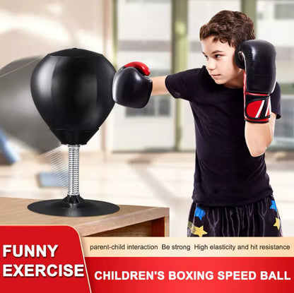 Desktop Punching Bag – PU Stress Relief Punch Ball with Suction Base
