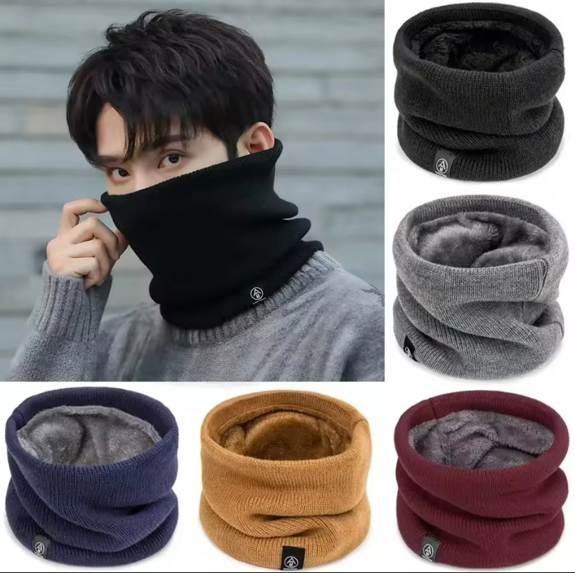 Men’s Multicoloured Furry Neck Warmer: Stylish and Cozy Winter Essential