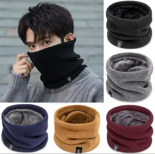 Men’s Multicoloured Furry Neck Warmer: Stylish and Cozy Winter Essential