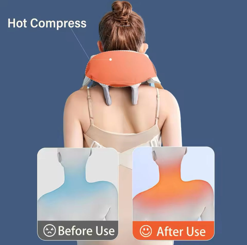 Neck & Shoulder Massager – Deep Tissue Shiatsu with Heat for Pain Relief