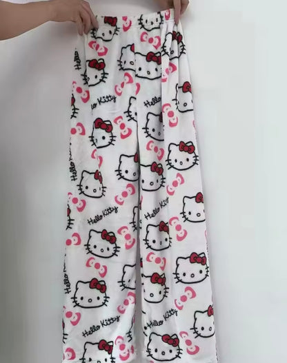 Women’s Fluffy Hello Kitty Christmas Pyjamas - Cozy Multi-Color Holiday Vibes! 🎄💖 #HelloKitty #HolidayPJs