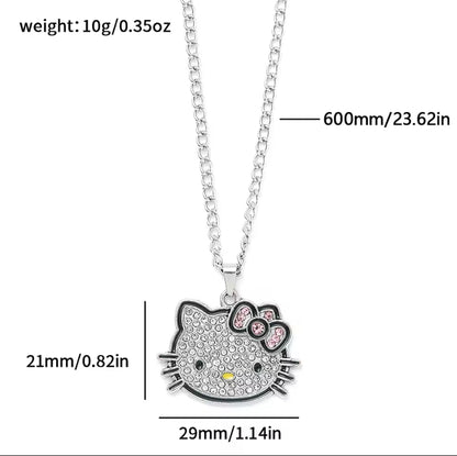 Charming Hello Kitty Pendant Necklace for a Touch of Kawaii Style!