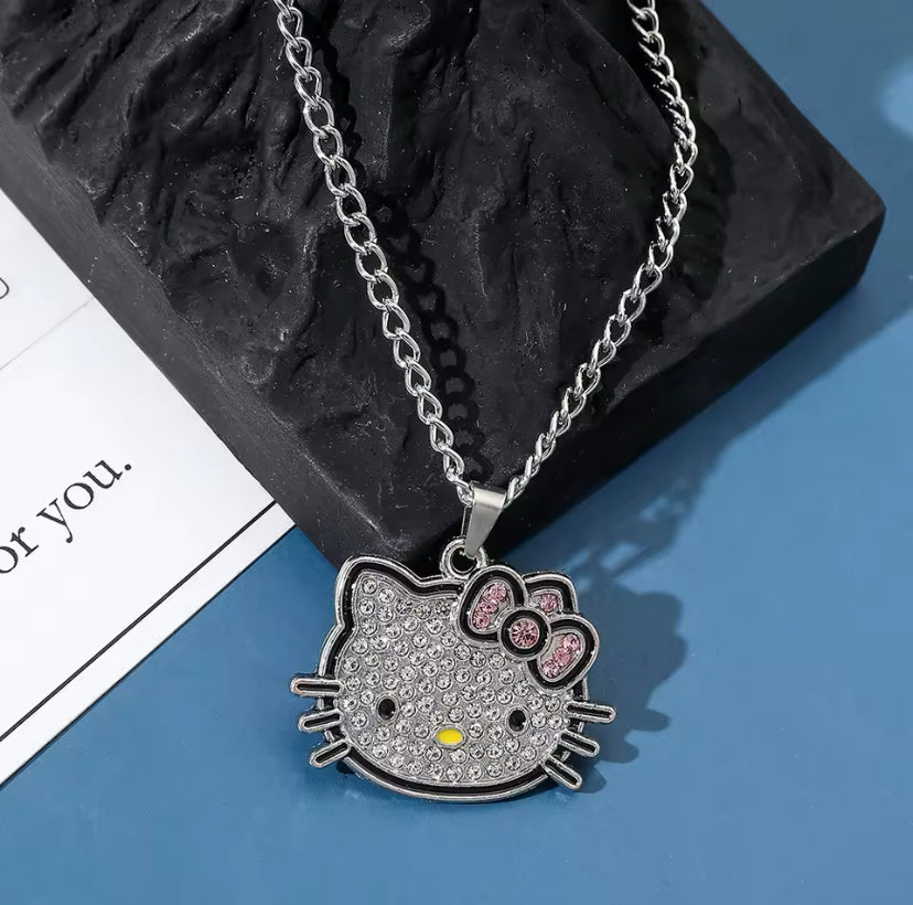 Charming Hello Kitty Pendant Necklace for a Touch of Kawaii Style!
