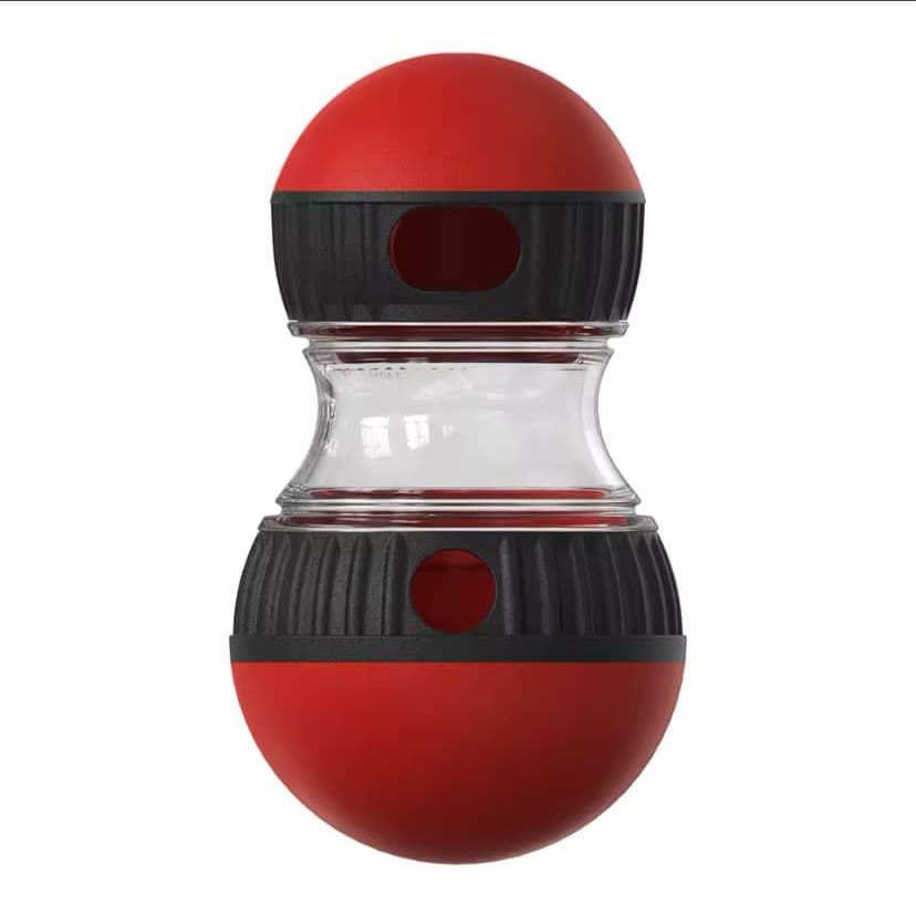 "Interactive Dog Food Rolling Toy - Fun Treat Dispenser & Puzzle Feeder for Dogs"
