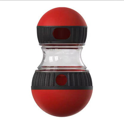 "Interactive Dog Food Rolling Toy - Fun Treat Dispenser & Puzzle Feeder for Dogs"