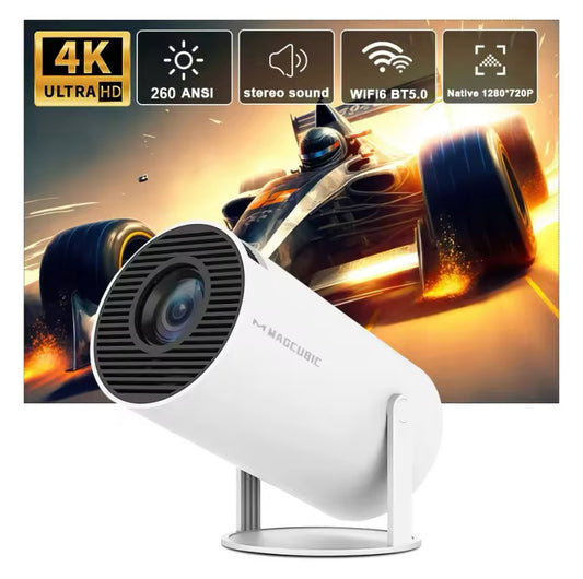 Magcubic HY300 Pro 4K Projector – Android 11, Dual WiFi 6, 260 ANSI Lumens, BT 5.0