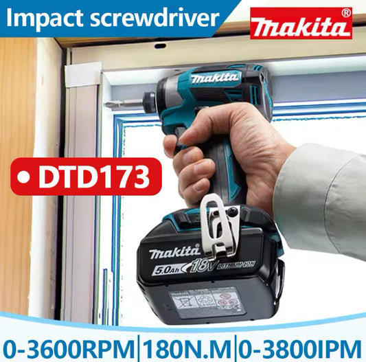 Makita DTD173 Cordless Impact Driver - 180Nm Brushless Motor (Tool Only)