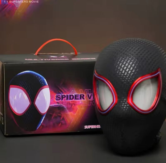 Spider Hero Cosplay Mask – Movable Eyes, Electric Blink Feature