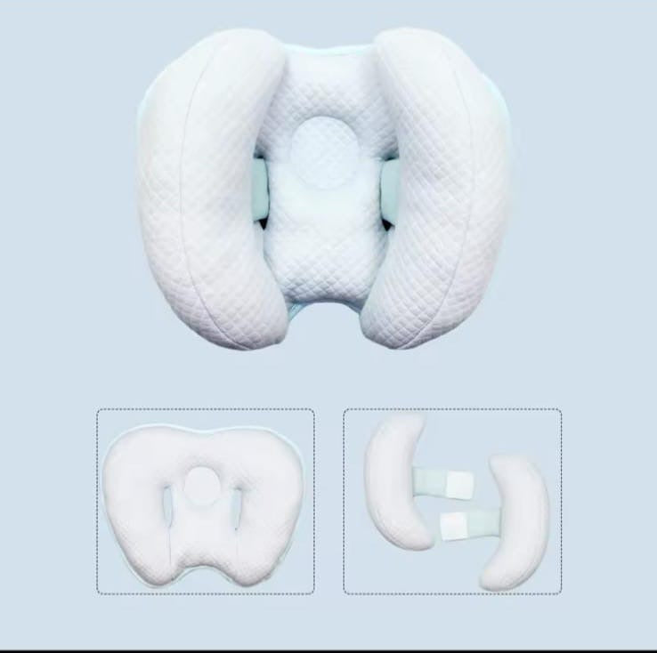 Baby Neck Support Pillow - Comfort & Alignment in Blue and Pink! 💙💖 #BabyCare #NeckSupport