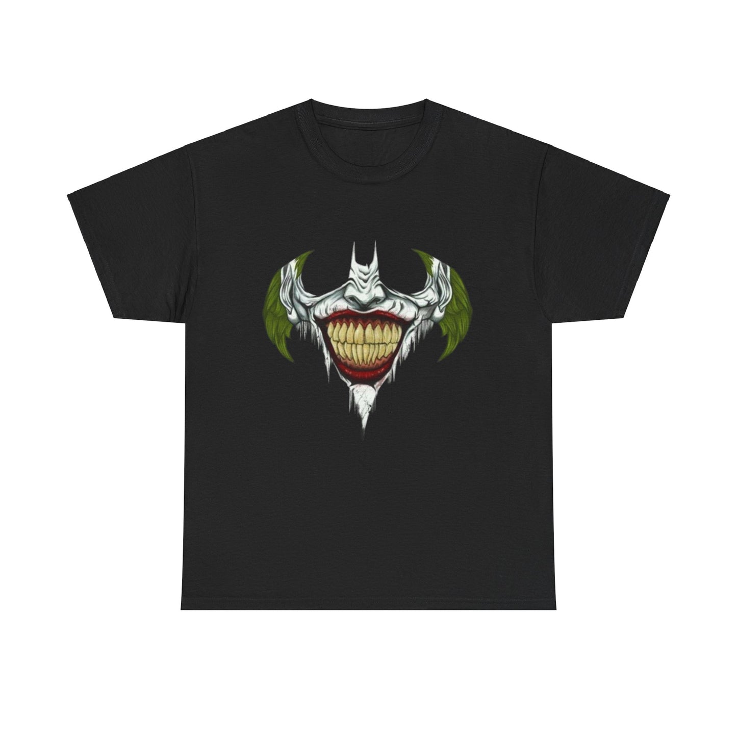 Mens Batman/Joker T-Shirt - Creepy Grin Graphic T-Shirt for Christmas, Parties & Casual Wear