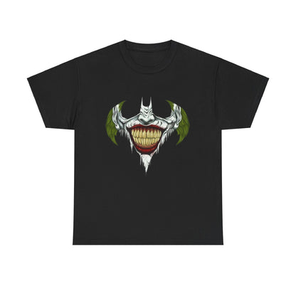 Mens Batman/Joker T-Shirt - Creepy Grin Graphic T-Shirt for Christmas, Parties & Casual Wear