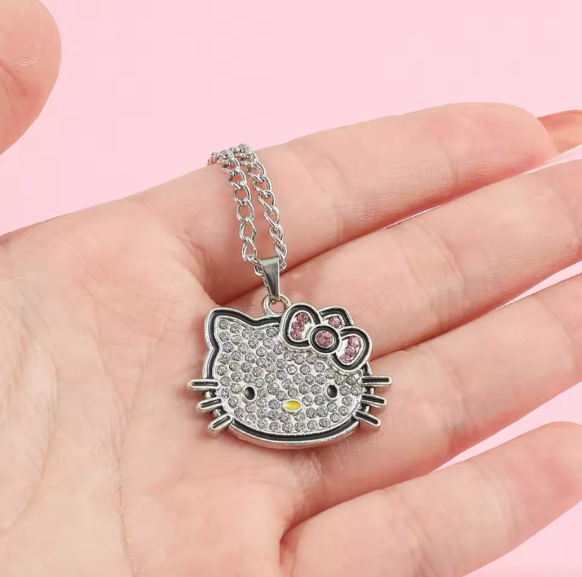Charming Hello Kitty Pendant Necklace for a Touch of Kawaii Style!