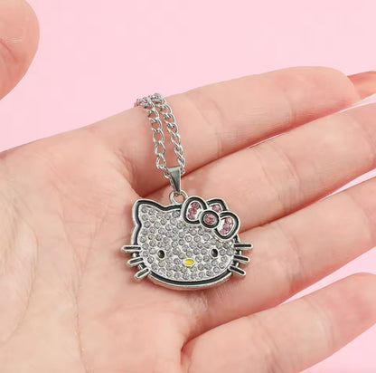 Charming Hello Kitty Pendant Necklace for a Touch of Kawaii Style!
